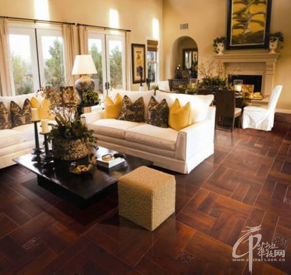 地板装修流行风格,强化复合地板,棕色,客厅,欧式古典,地板装修,流行